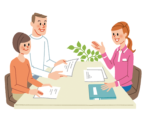 認定施設で「領収証」などを受け取るのイメージ